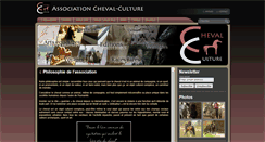 Desktop Screenshot of cheval-culture.eu